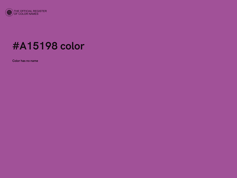 #A15198 color image