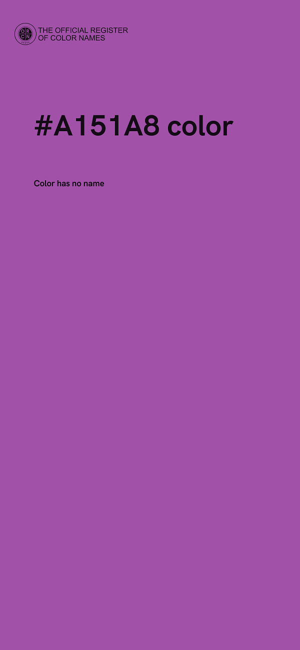 #A151A8 color image