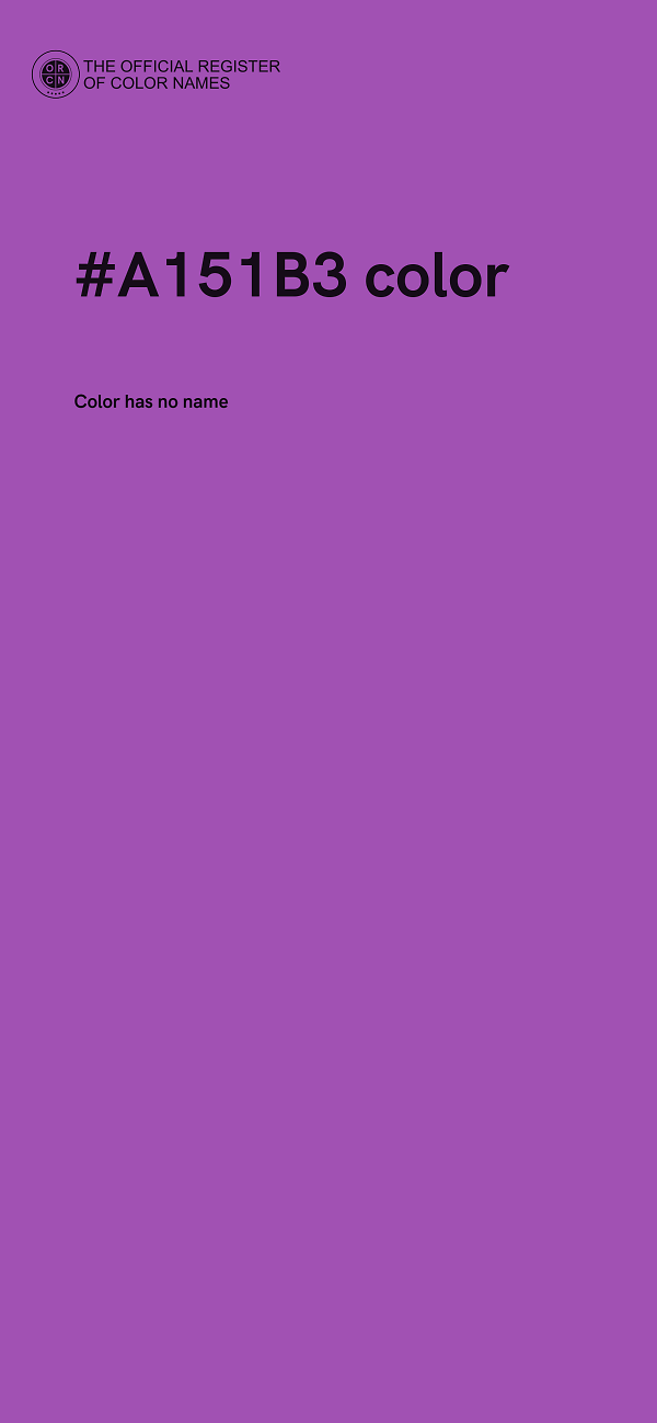 #A151B3 color image