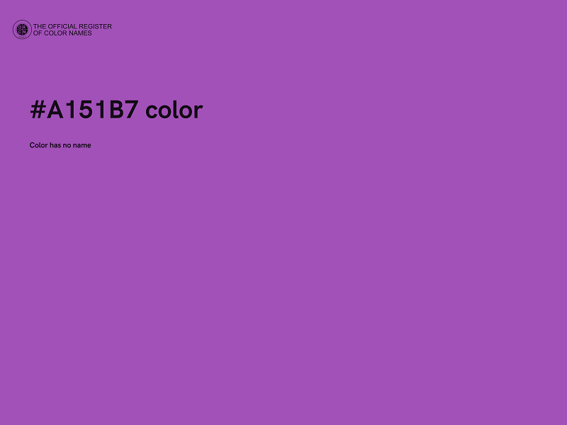 #A151B7 color image