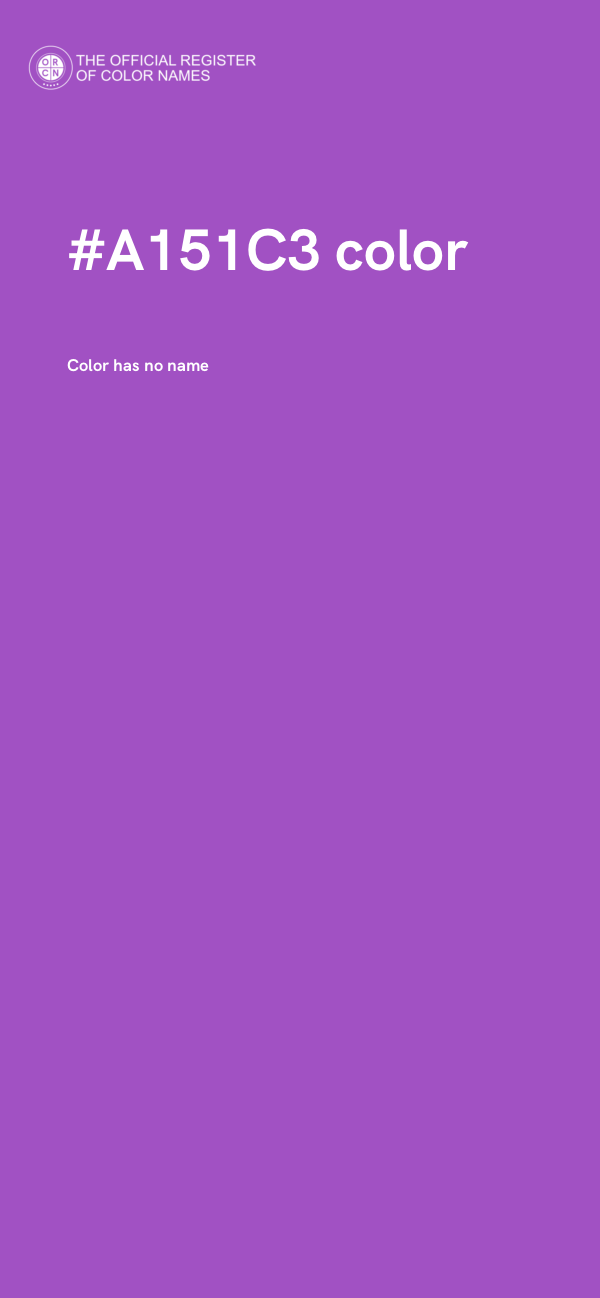 #A151C3 color image
