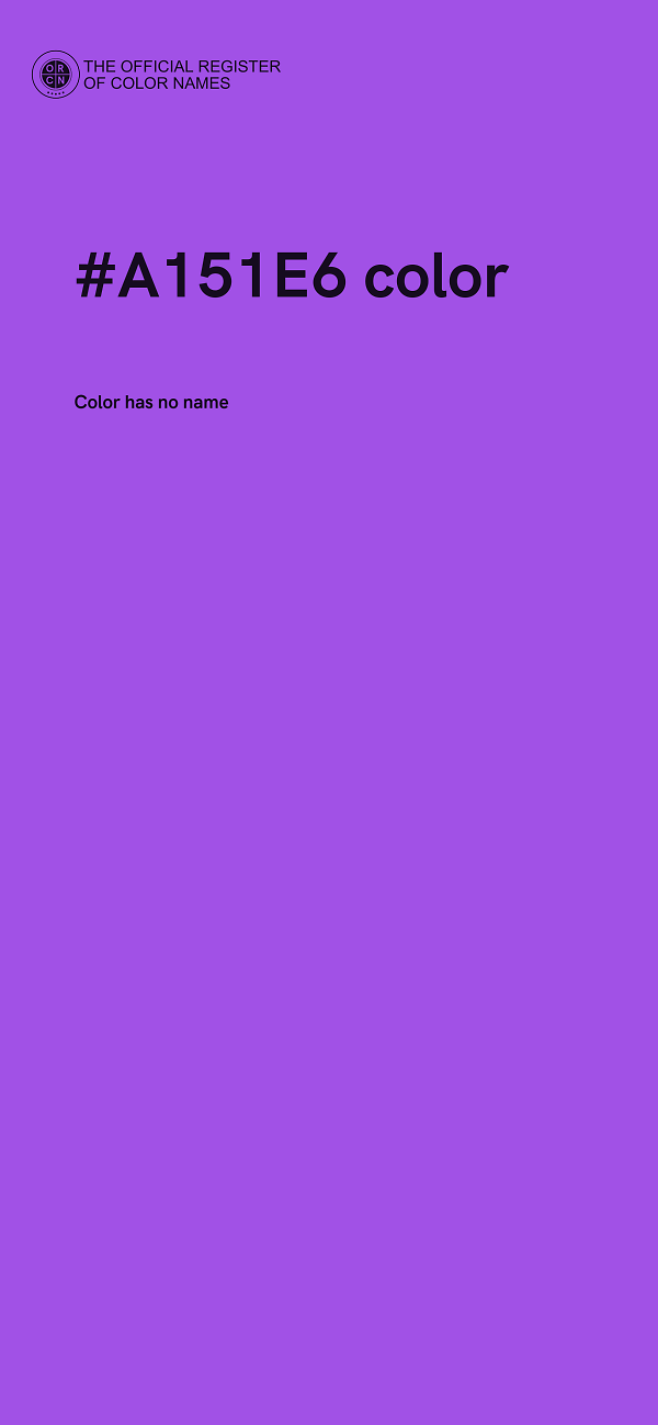 #A151E6 color image
