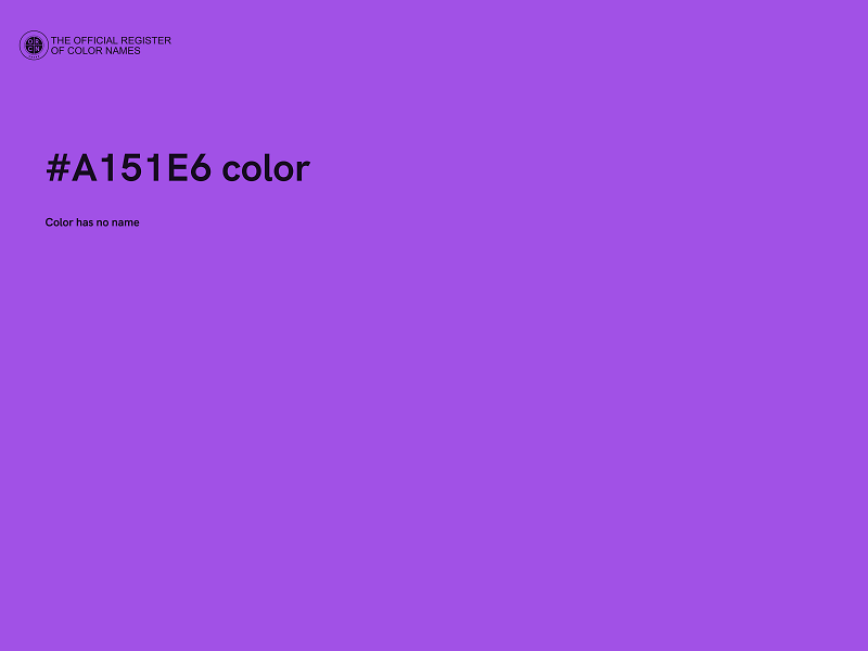 #A151E6 color image