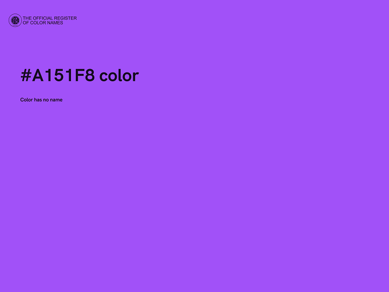 #A151F8 color image