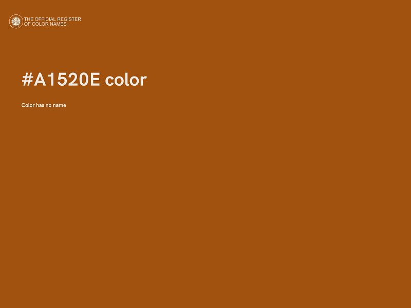 #A1520E color image