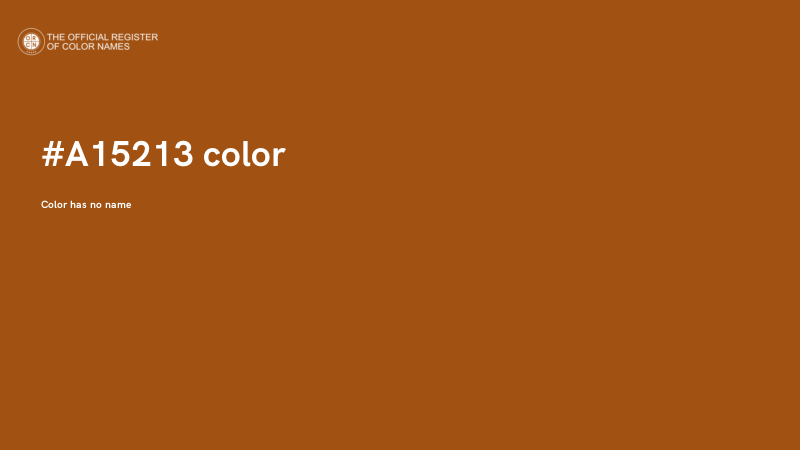 #A15213 color image