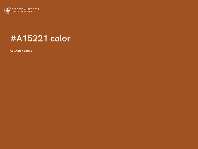 #A15221 color image