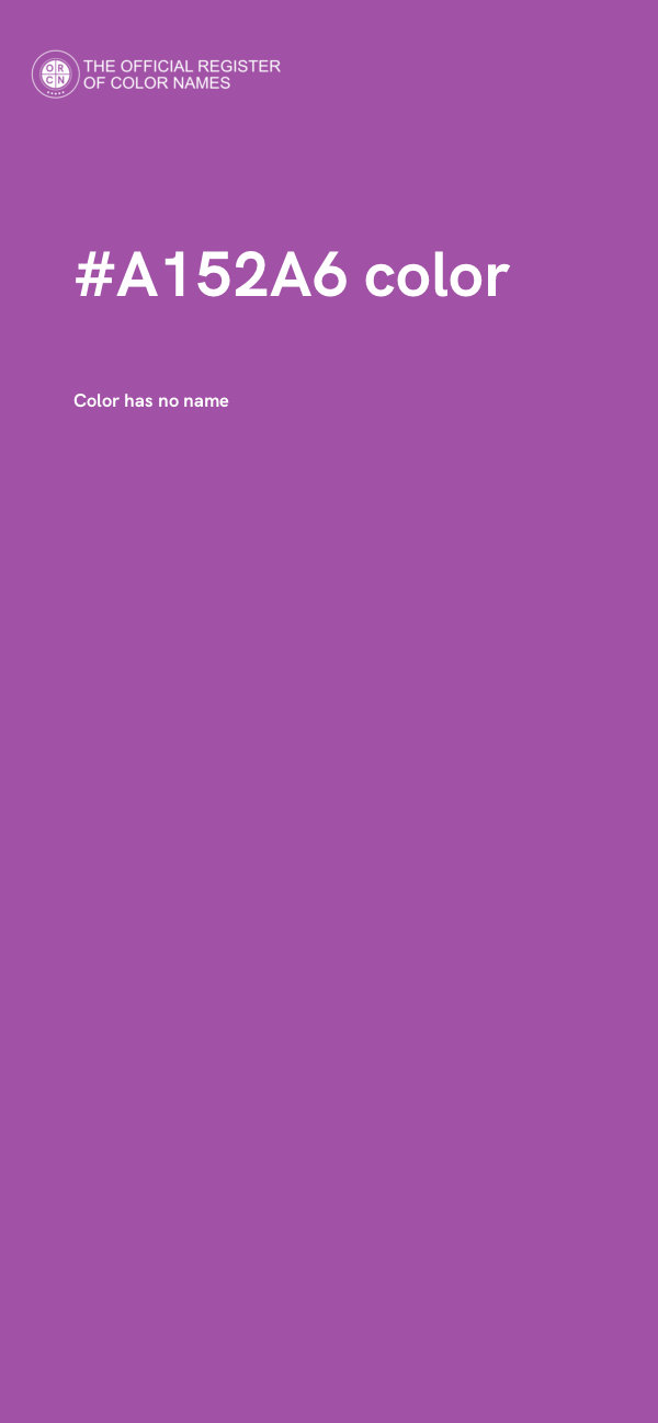 #A152A6 color image