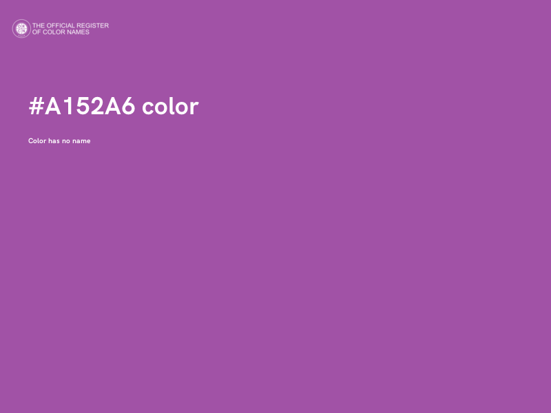 #A152A6 color image