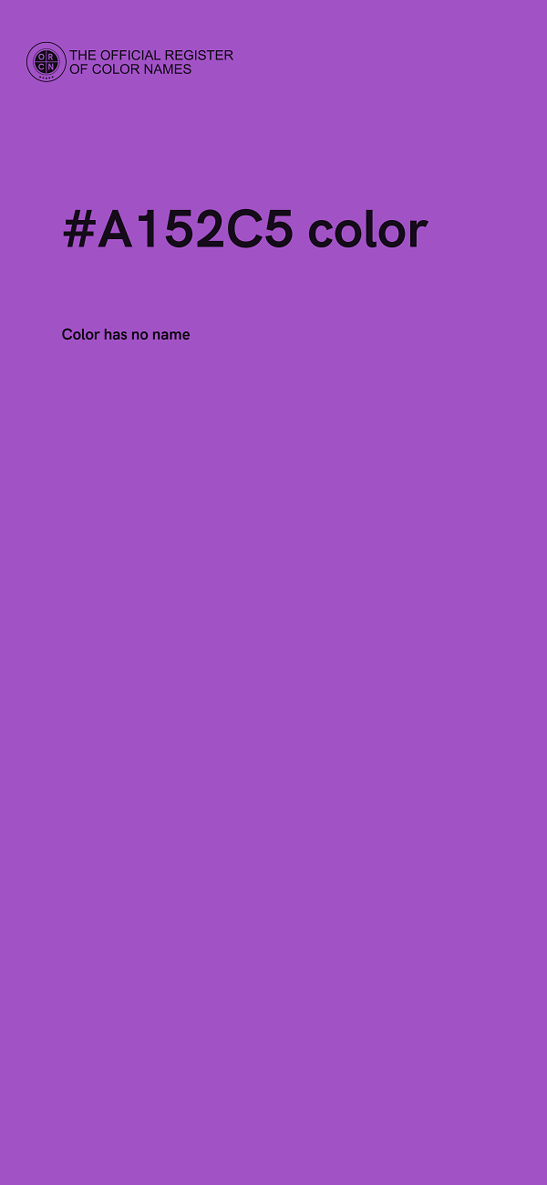 #A152C5 color image