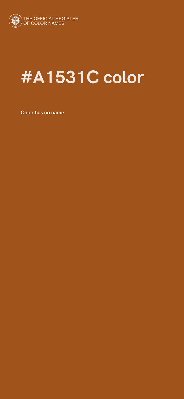 #A1531C color image