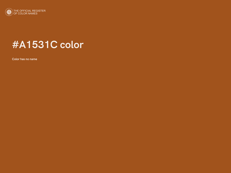 #A1531C color image
