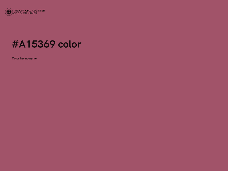 #A15369 color image