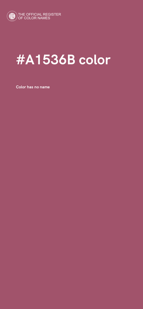 #A1536B color image
