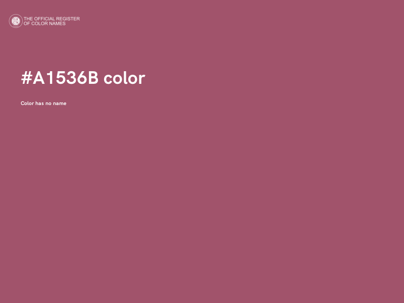 #A1536B color image