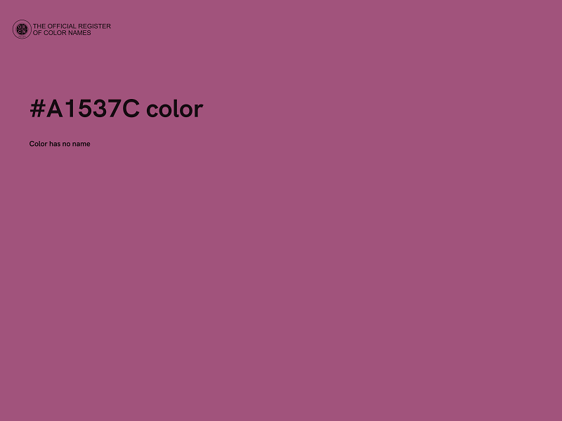 #A1537C color image