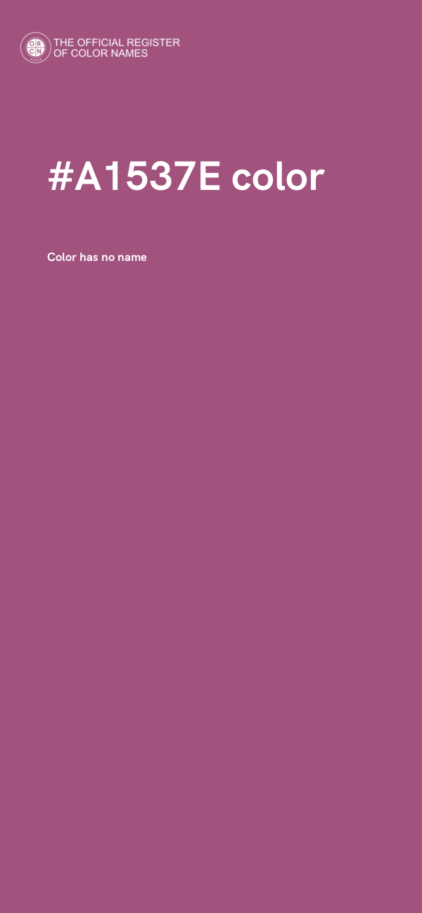 #A1537E color image