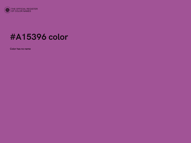 #A15396 color image
