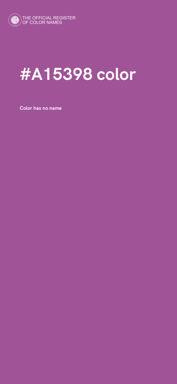 #A15398 color image