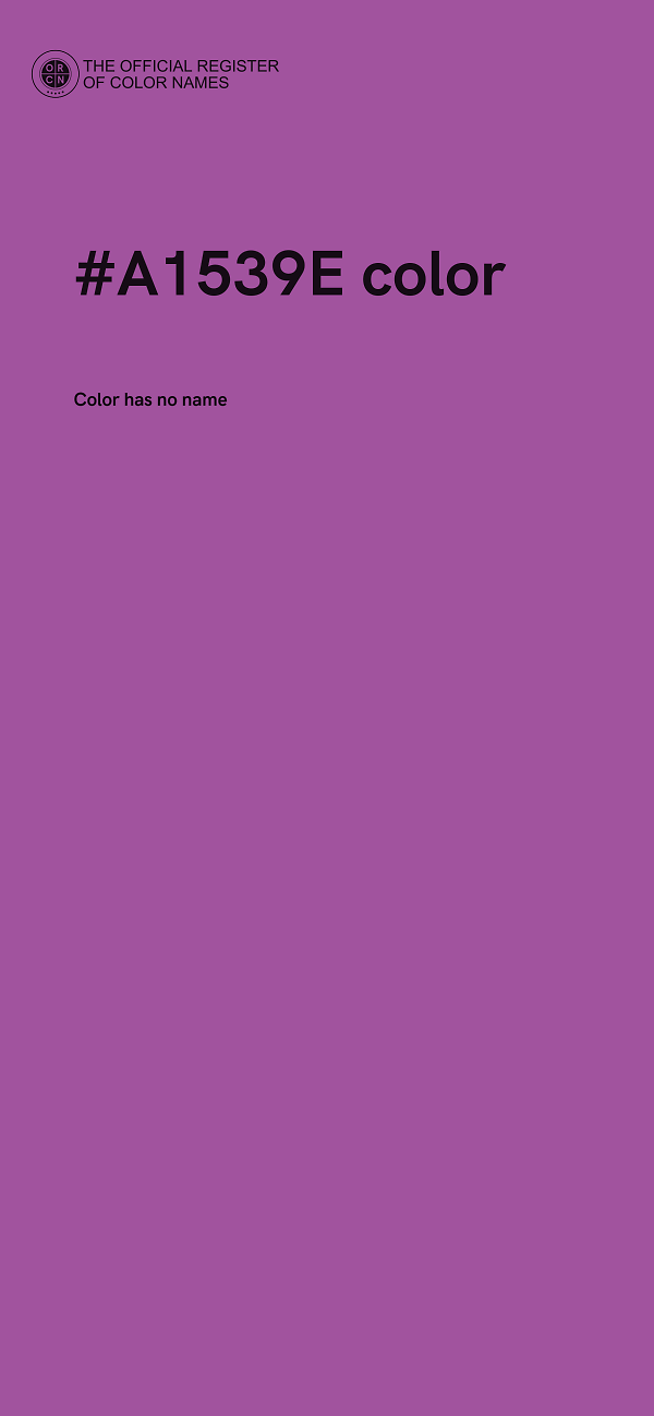 #A1539E color image