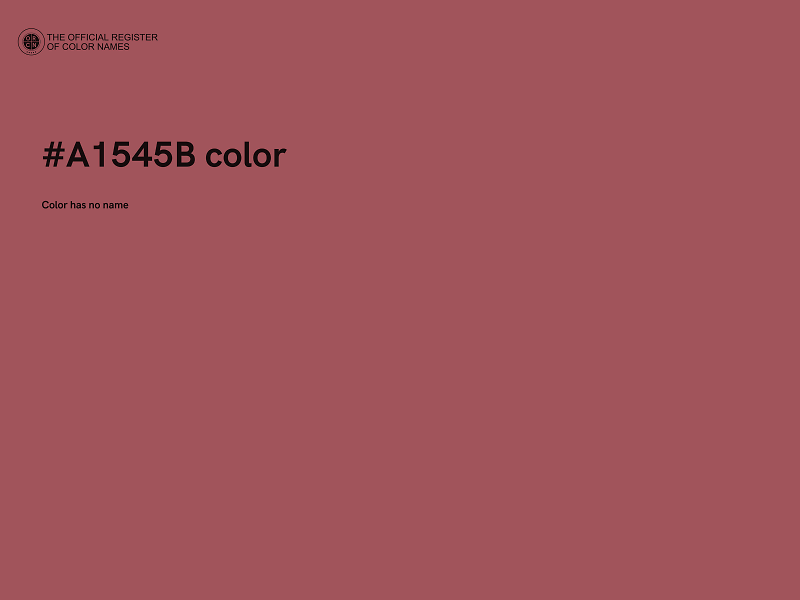 #A1545B color image