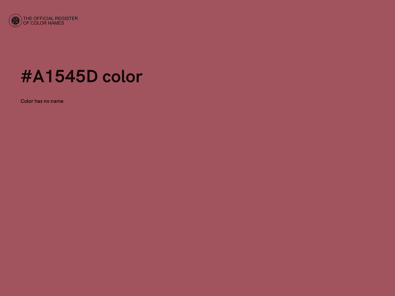 #A1545D color image