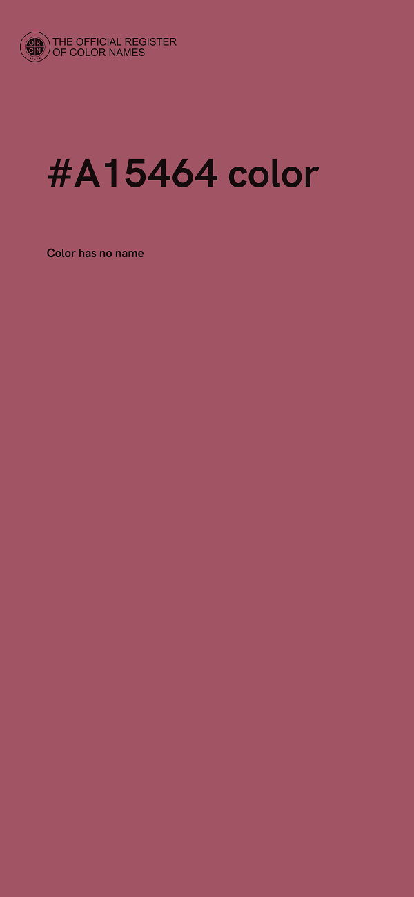 #A15464 color image