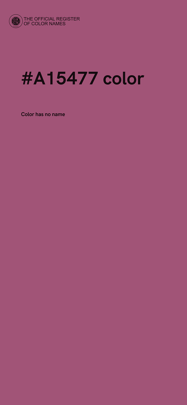 #A15477 color image