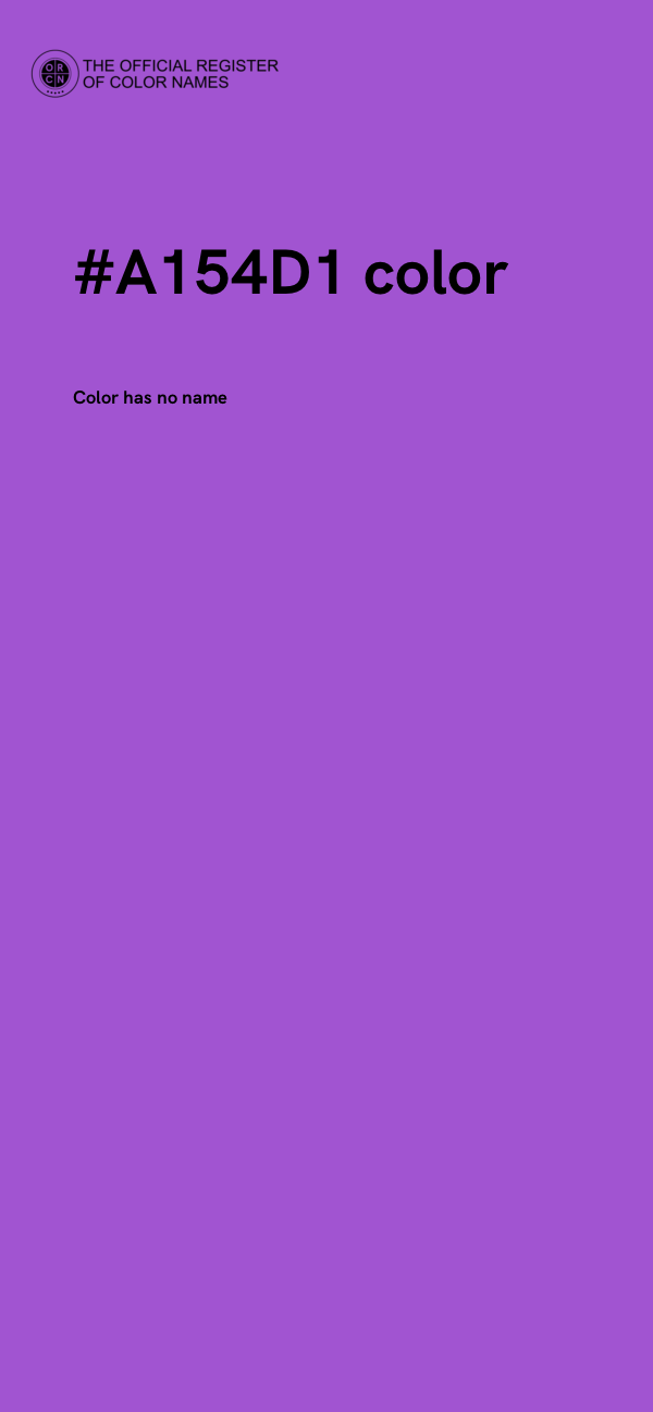 #A154D1 color image