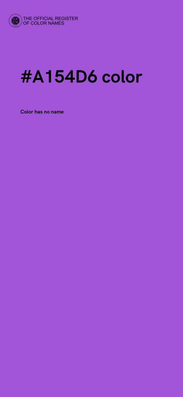 #A154D6 color image