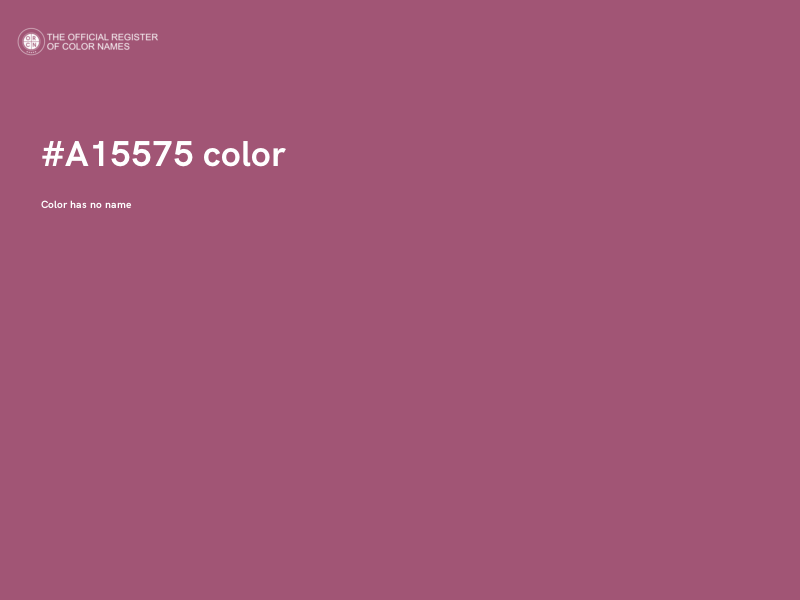 #A15575 color image