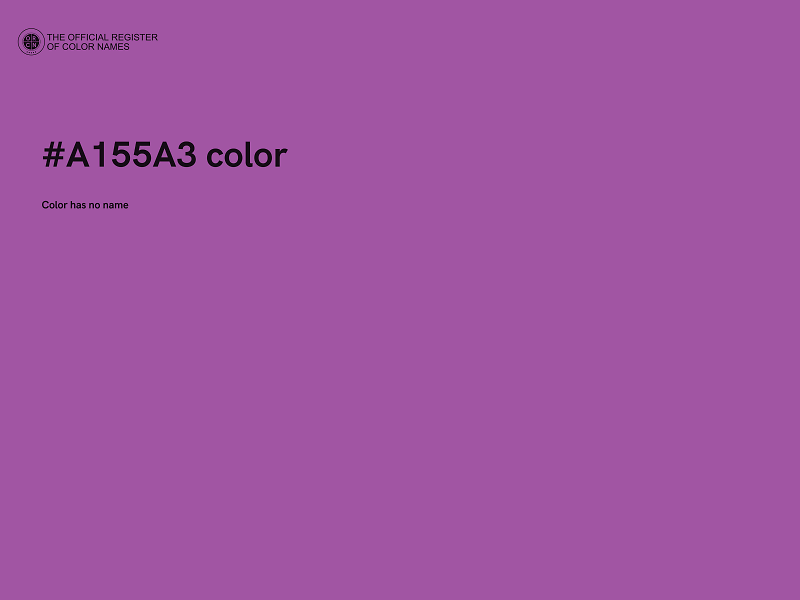 #A155A3 color image