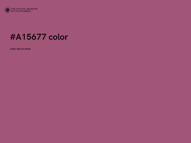 #A15677 color image