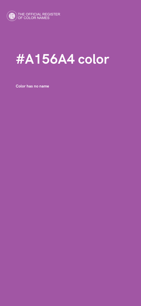 #A156A4 color image