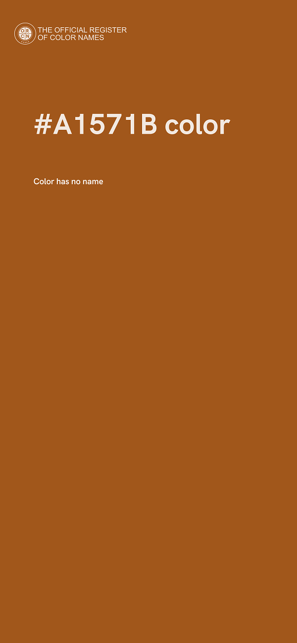 #A1571B color image