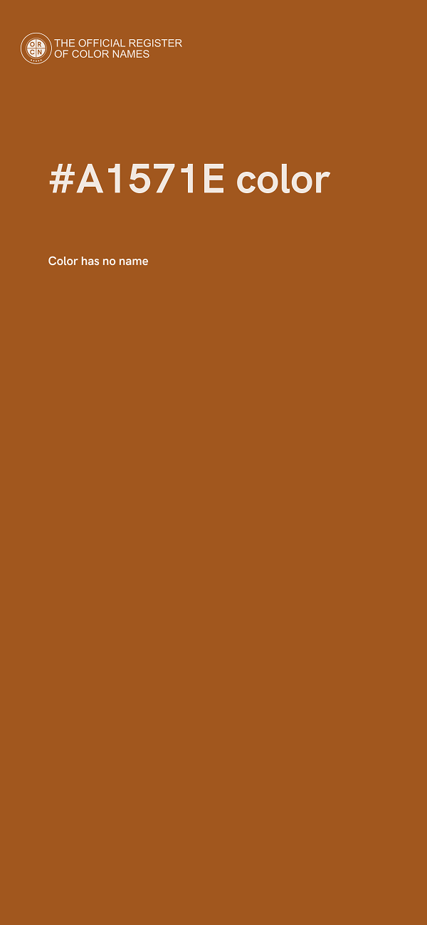 #A1571E color image