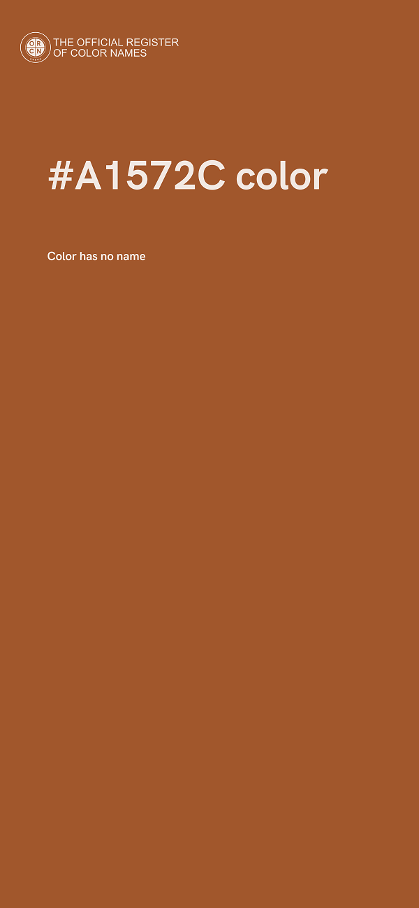 #A1572C color image