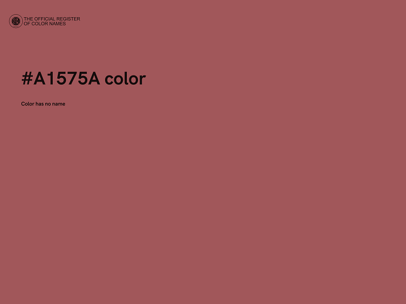 #A1575A color image