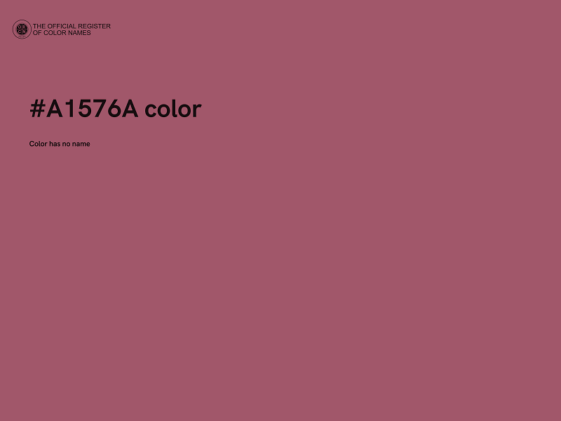 #A1576A color image