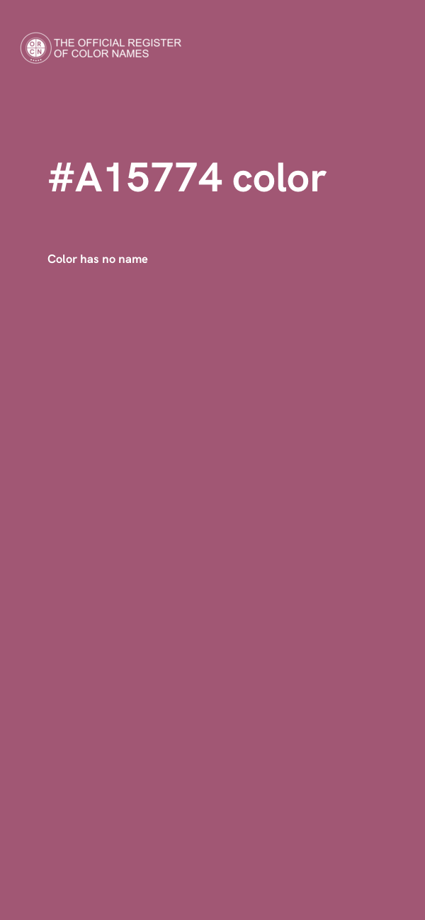 #A15774 color image