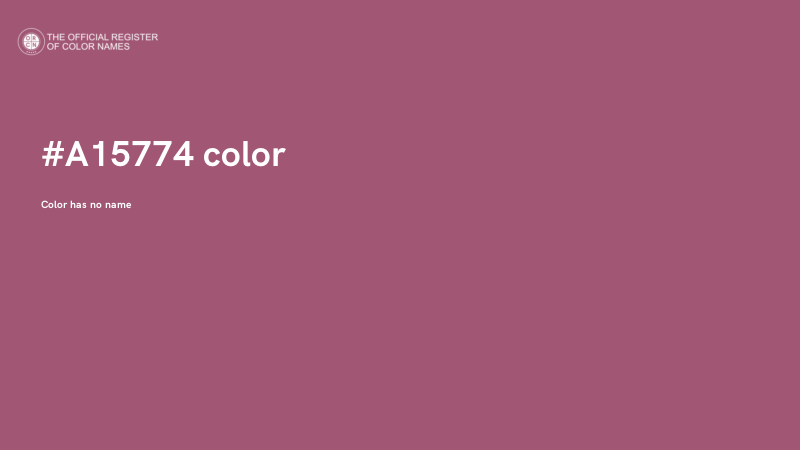 #A15774 color image