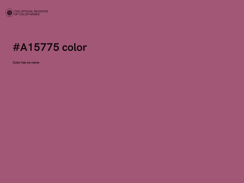 #A15775 color image