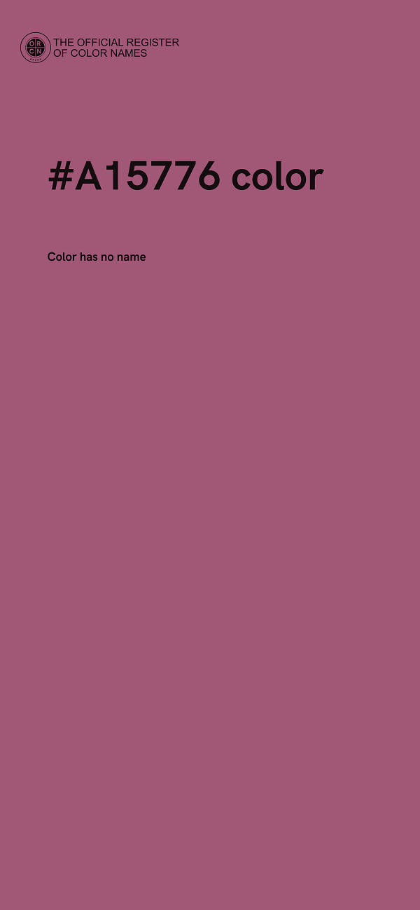 #A15776 color image