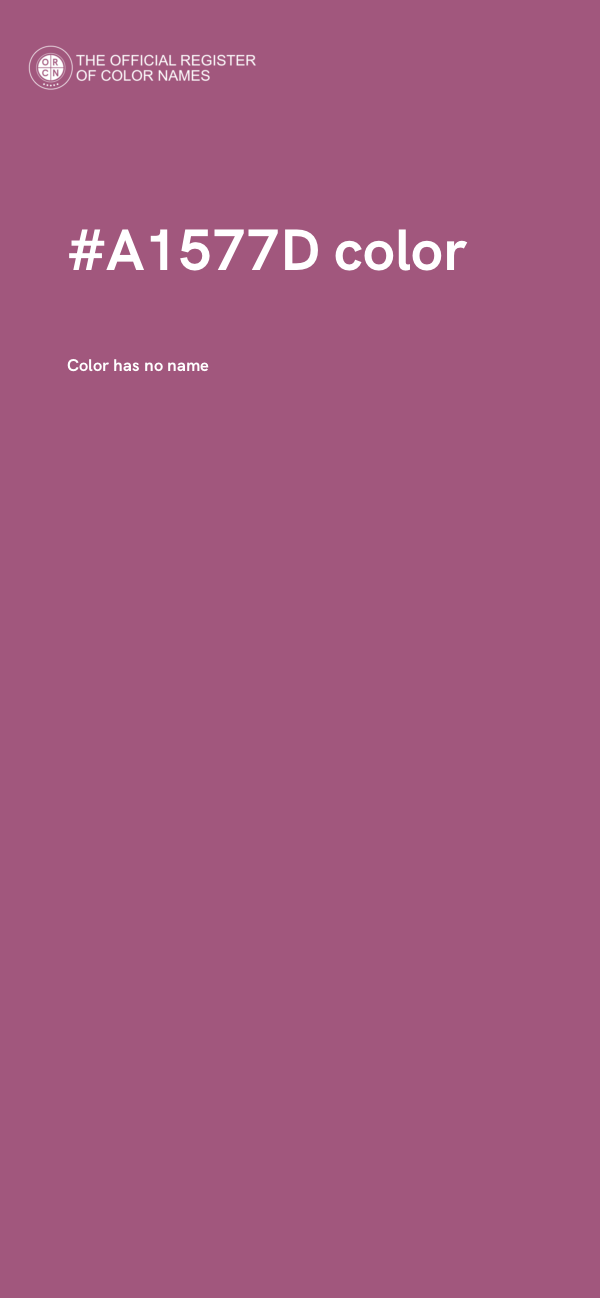 #A1577D color image