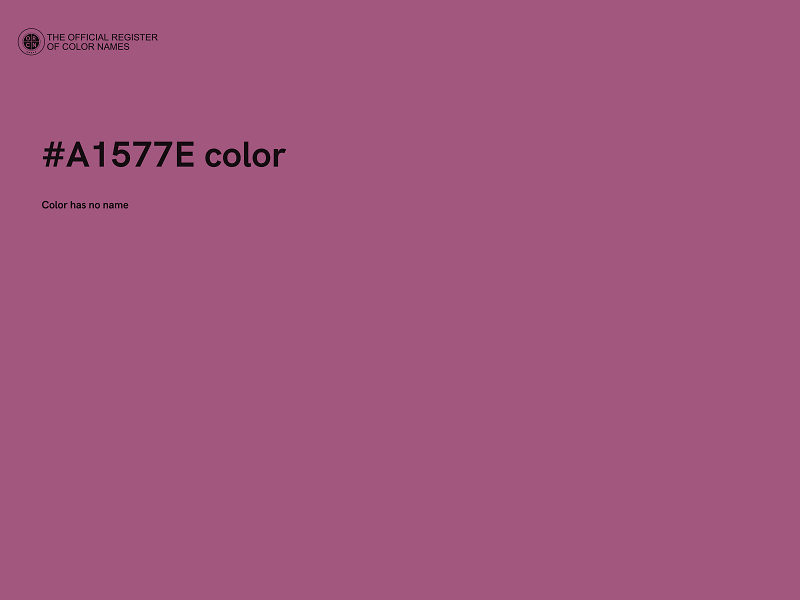 #A1577E color image