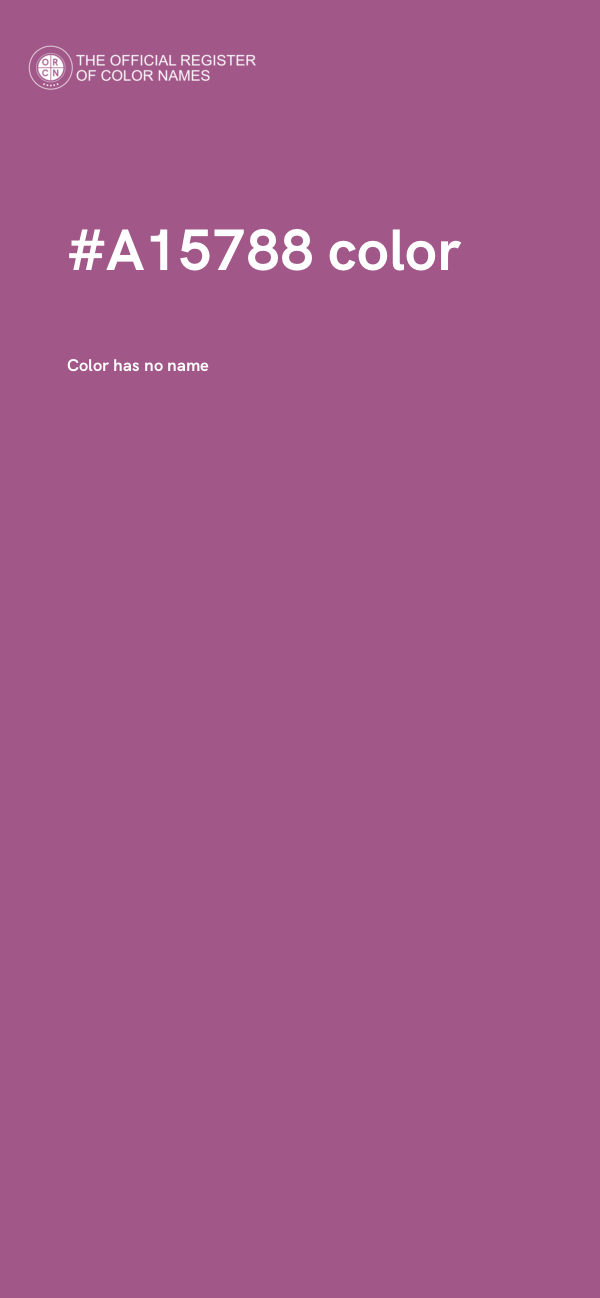 #A15788 color image