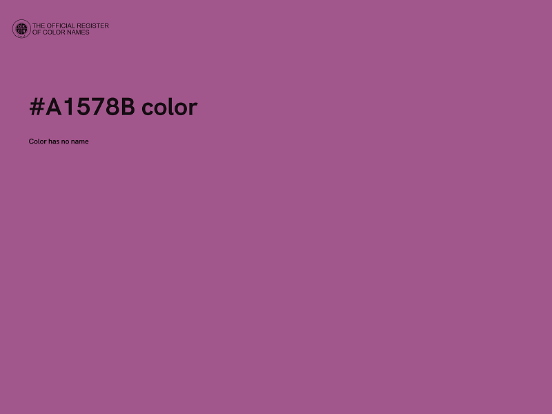#A1578B color image