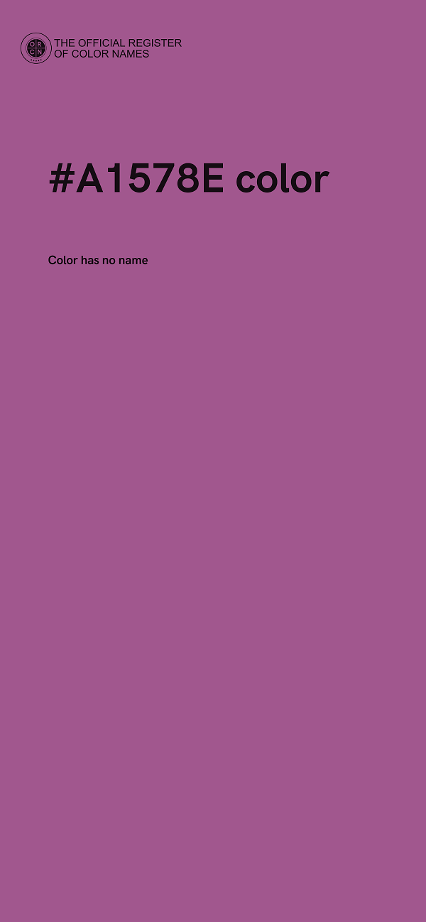 #A1578E color image