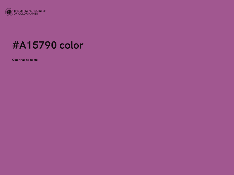 #A15790 color image