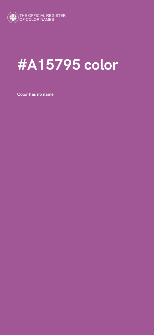 #A15795 color image